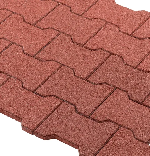 Miniatura 5 de Playsafer Adoquines de Goma para Jardín de ¾" Azulejos de Seguridad Entrelazados para Cubiertas, Patios, Senderos y Jardines - 40 Azulejos - 12 Pies