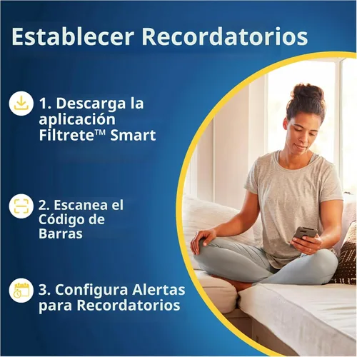 Miniatura 7 de Filtrete 16x25x4 Filtro de aire para horno y aire acondicionado, MPR 700, MERV 8, se adapta a dispositivos Lennox y Honeywell, captura polvo, polen
