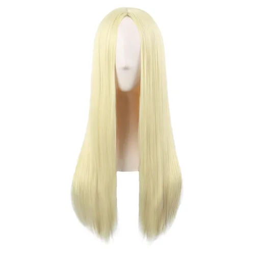 Miniatura 27 de MapofBeauty - Peluca larga y lacia natural especial para mujer de 28 pulgadas/70 cm (marrón)
