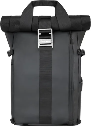 Miniatura 11 de Mochila impermeable para cámara Besnfoto, bolsa de fotografía con tapa enrollable para cámara DSLR SLR sin espejo con compartimento para laptop