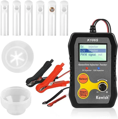 Kit Universal de Prueba y Limpieza de Inyectores de Combustible, Kit de Herramientas de Limpieza DIY para PWM, Frecuencia de Pulso Ajustable y Ancho