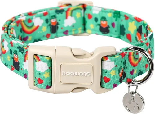 Miniatura 11 de DOGWONG Collar de perro de San Valentín, collar de perro con estampado de corazones para perros grandes, lindos collares de primavera, hembra