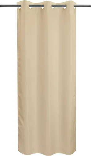 River Dream Cortina de ducha de microfibra suave, 36 pulgadas de ancho, color beige, sin gancho, juego de cortina de ducha de tela pequeña para