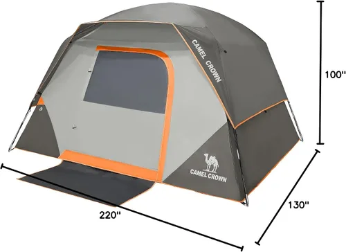 Miniatura 8 de CAMEL CROWN Tents for Camping 4/6 Person Tent Waterproof Easy Setup Backpacking Tents