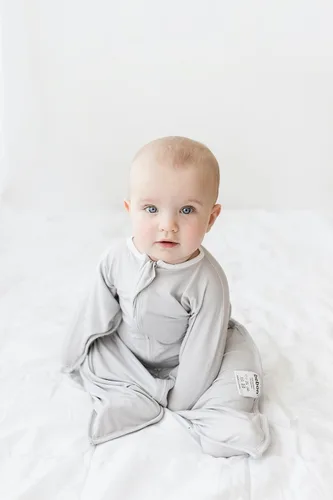 Miniatura 5 de bebon Transition Swaddle - Manta portátil para bebé, saco de dormir acogedor, envoltura con cremallera de 2 vías, 95% viscosa de bambú, 5% elastano