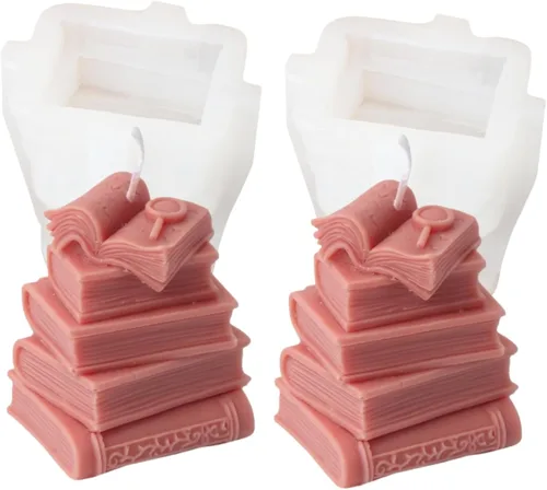 Miniatura 18 de Moldes de silicona para velas (paquete de 2 velas de erizo)