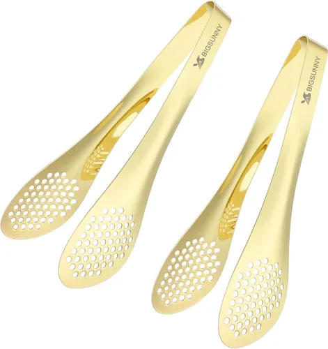 Miniatura 12 de MSY BIGSUNNY Pinzas de cocina para bufé, juego de 3 pinzas de metal para ensalada (color negro, 7 pulgadas, 9 pulgadas y 11 pulgadas)