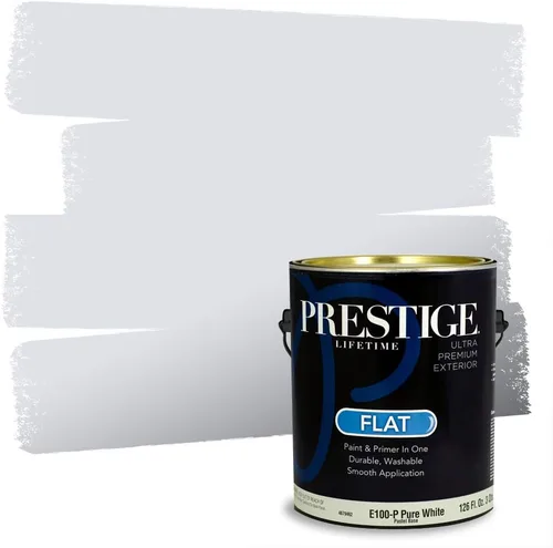 Miniatura 264 de Prestige Paints. - Base y pintura para exteriores en un solo galón, 1 galón. plano, comparable con Sherwin Williams Topsail. SW6799-PCM