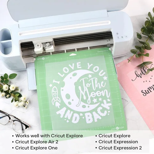 Miniatura 6 de HTVRONT Variedad de alfombrillas de corte, 2 alfombrillas de corte de 12 x 12 pulgadas compatibles con Cricut Maker 3/4/Maker/Explore 3/4/5/Air
