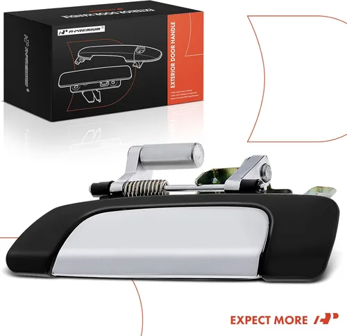 Miniatura 8 de A-Premium Manija de la puerta exterior trasera izquierda del lado del conductor compatible con Honda Civic 2001 2002 2003 2004 2005, Sedán, carcasa