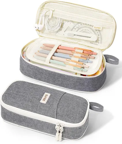 Miniatura 16 de Estuche Lindo para Lápices SUNEE, Funda Estética para Bolígrafos, Bolsa Grande para Lápices de Color con Cremallera, Almacenamiento y Organizador