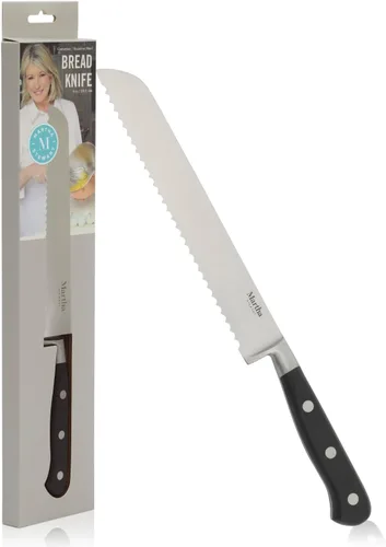 Miniatura 12 de Martha Stewart Carverton Juego de 15 cuchillos de cocina de acero inoxidable de alto carbono con mango forjado de ABS triple remache y bloque