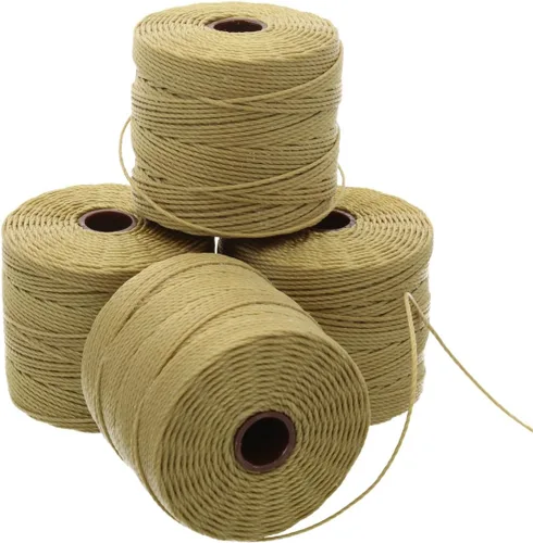 Miniatura 103 de The Beadsmith S-Lon Cordón para Cuentas – Cordón de Nylon Torcido de 0.5 mm para Ensartar, Paquete de 4, Mezcla de Neutrales Fríos, TEX210, 77