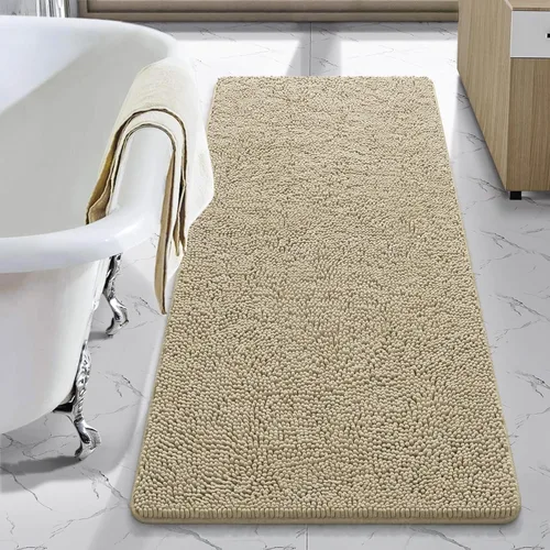 Miniatura 87 de LOCHAS Alfombra de Baño de Lujo Lanuda Tapete de Baño 24 x 17 Pulgadas, Alfombras de Baño Lavables Antideslizantes para Baño y Ducha, Alfombras