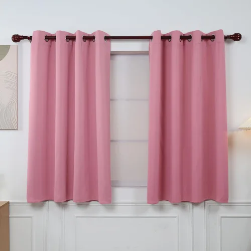 Miniatura 19 de INLINAS Cortinas opacas para dormitorio, aislamiento térmico, reducción de ruido, juego de 2 paneles de ahorro de energía, beige, 42 pulgadas