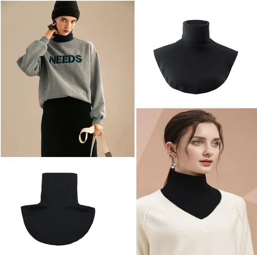 Miniatura 6 de Joyci Collar de cuello alto de moda unisex de algodón simple Dickey