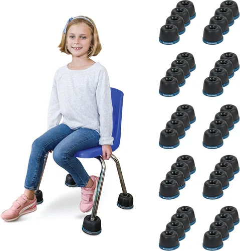Miniatura 9 de Bouncyband Wiggle Wobble - Transforma una silla escolar estándar en una silla tambaleante - Las patas de silla para el aula ayudan a mejorar