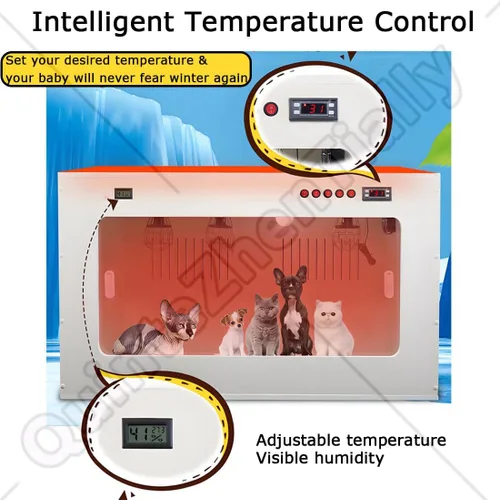 Miniatura 4 de Newborn Puppy Breeding Box,Cat Brooders Incubators,with Intelligent Heating,for Puppy Cat Care,Ensures Constant Temperature for Optimal Animal
