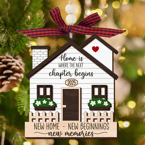 Miniatura 13 de Regalos de Navidad para Vecinos para Mujeres - Adornos de Navidad de Cerámica 2025 para Decoraciones de Árbol - Hola Vecino, Regalos de Amistad