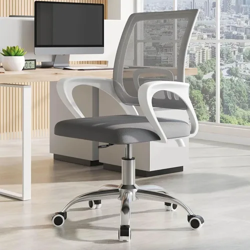 Miniatura 10 de Ergonomic Office Chair with Back Support, Extended Armrest Design Comfy Desk Chairs with Thickened Cushion and Stable Chassis, Comfortable Fit to