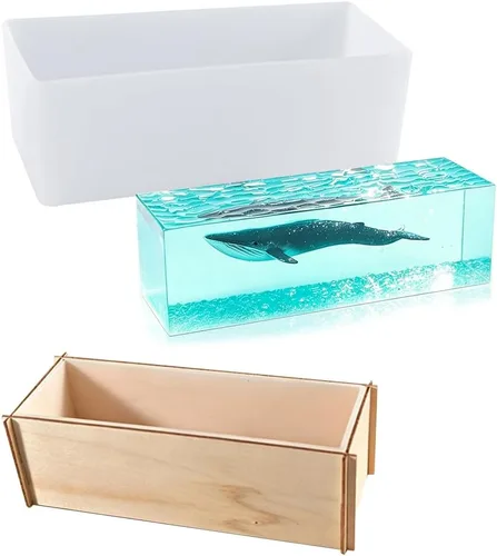 Miniatura 11 de Molde de resina cuadrado de 3 pulgadas, molde de silicona de cubo grande para fundición de resina, moldes epoxi transparentes para decoración