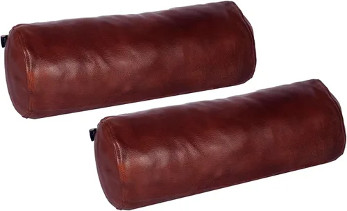 Miniatura 10 de D DOLLY LAMB Funda de almohada redonda con cilindro cervical Diseño ergonómico para cabeza, cuello, espalda y piernas, ideal para soporte