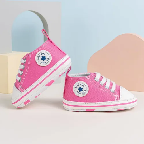 Miniatura 20 de KIDSUN zapatos deportivos altos hasta el tobillo para bebés, niños y niñas con suela antideslizante, suaves, para recién nacidos, zapatos