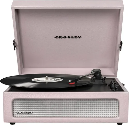 Miniatura 17 de Crosley CR8017B-TA Voyager - Tocadiscos portátil clásico de vinilo con Bluetooth de entrada/salida y altavoces integrados, color marrón Canela