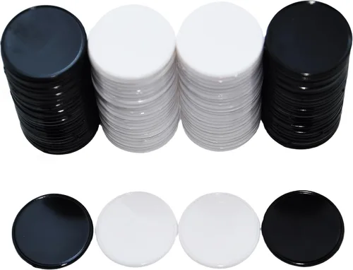 SmartDealsPro juego de 100 fichas de aprendizaje de plástico opaco, de 1 pulgada, para juegos de fichas, minipóquer, con caja de almacenamiento,