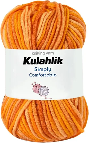 Miniatura 27 de 50g (1x50g) Hilo Acrílico para Crochet y Tejido, Hilo Degradado Colorido, 1 Rollo de Madejas, Hilo Acrílico Multicolor, Perfecto para Proyectos