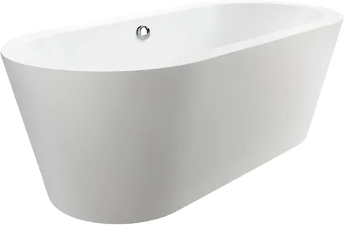 Miniatura 9 de Vanity Art Bañera de acrílico independiente moderna con cromo pulido certificado UPC redondo desbordamiento y drenaje emergente