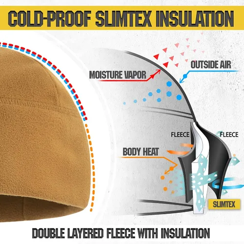 Miniatura 3 de M-Tac Gorra de reloj de forro polar - Gorro táctico de invierno con Slimtex