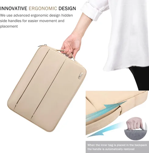 Miniatura 6 de Voova Funda impermeable para laptop de 14 y 15 pulgadas, compatible con MacBook Air 15 M2/M3/M4 2022-2025, MacBook Pro 15, Hp Chromebook 14, Dell