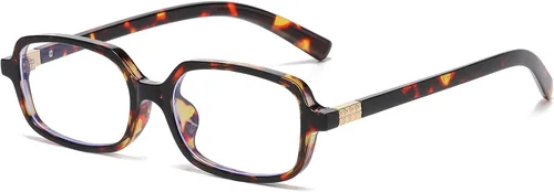 Miniatura 13 de Breaksun Gafas Retro Rectangulares para Mujeres y Hombres, Gafas Pequeñas Cuadradas con Bloqueo de Luz Azul, Anteojos Vintage