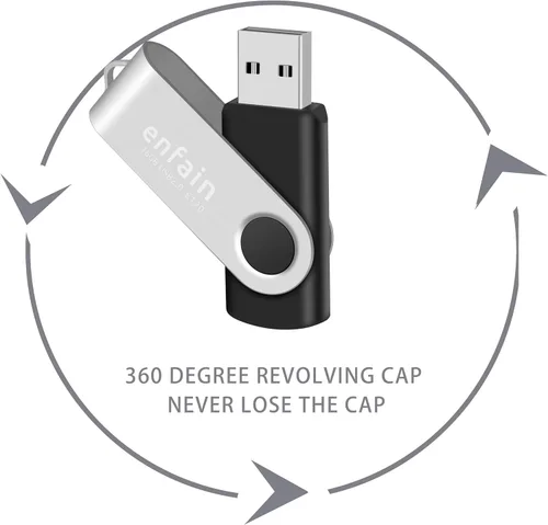 Miniatura 6 de Enfain Unidad flash USB 3.0 de 32 GB para compartir, paquete de 10 unidades para almacenamiento universal de datos en el hogar y la oficina