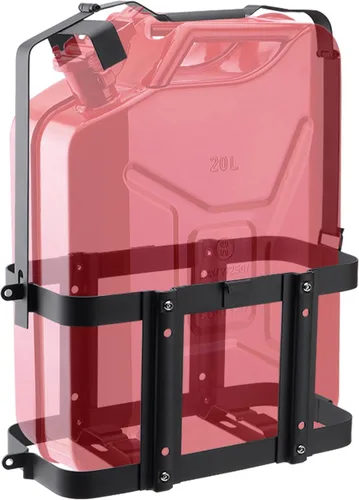Miniatura 8 de Paquete de 2 soportes de montaje actualizados para bidón Jerry, 5 galones (20 litros) Negro Soportes dobles bloqueables para bidón de gasolina