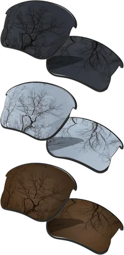 Miniatura 28 de ToughAsNails Juego de 3 lentes polarizadas de repuesto para Oakley Flak Jacket XLJ Pack