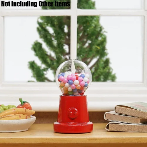 Miniatura 7 de Odoria 1/12 Miniature Gumball Machine Accesorios de decoración de casa de muñecas