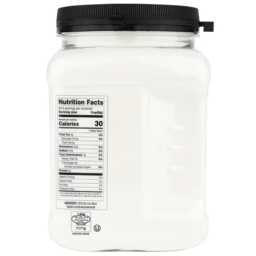 Miniatura 2 de Roots Circle Almidón de maíz 100% puro 2 recipientes herméticos [17 onzas] Espesante totalmente natural para sopas, guisos, salsa, tartas