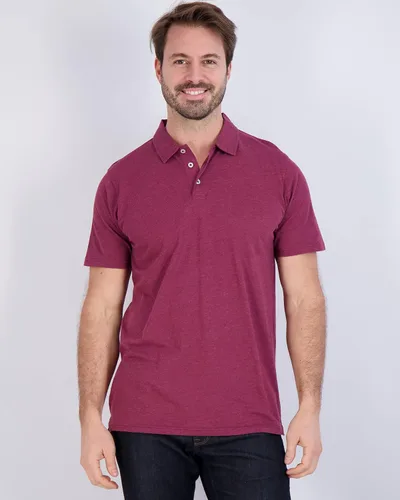 Miniatura 22 de Real Essentials Paquete de 3: Polo de manga corta de algodón para hombre, de secado rápido, transpirable, (disponible en tallas grandes y altas)