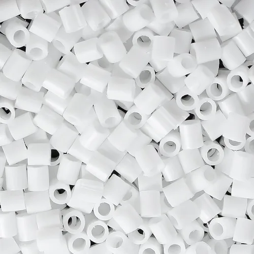 Miniatura 2 de Juego de cuentas de fusible, 2,000 piezas de 0.197 in, cuentas de hierro para planchar, fusión, juego de manualidades Blanco