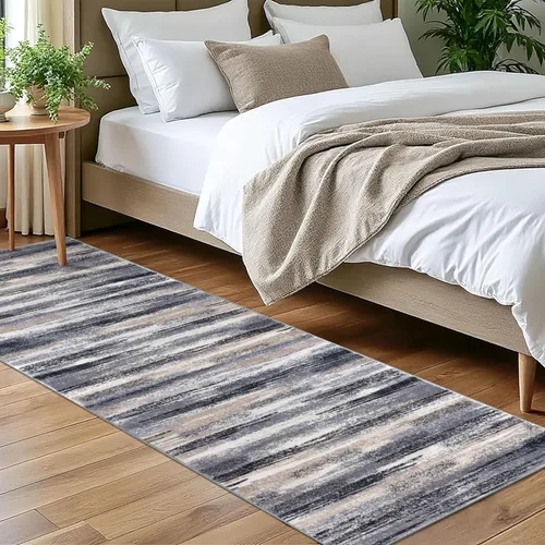 Miniatura 36 de Alfombra de pasillo moderna Lansny 2 x 6 pulgadas, alfombra de cocina lavable verde mostaza multicolor, alfombra antideslizante suave para pasillo