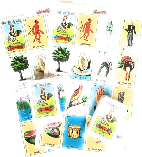 Miniatura 2 de Paquete de 2 Don Clemente Mexican Jumbo Loteria Set, 20 Tablas Grandes y 2 Barajas de Cartas Loteria Mexicana Jumbo Paquete de 20 Tablas