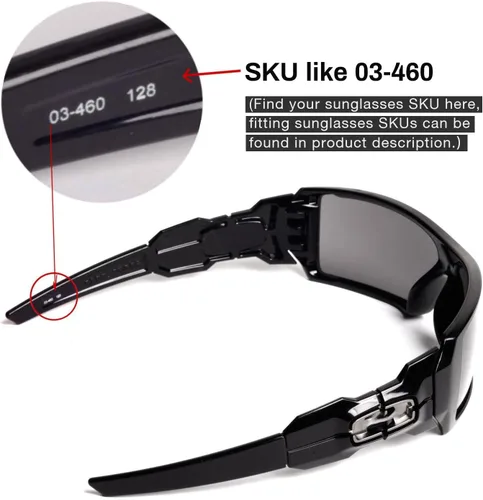 Miniatura 3 de Walleva lentes de repuesto para gafas de sol Oakley Oil Rig - 19 opciones