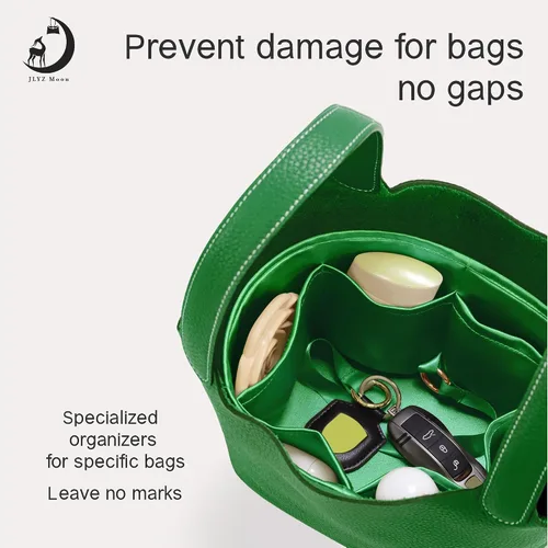 Miniatura 2 de Se adapta a Picotin 18 bolsas, inserto organizador de bolso de seda de alta calidad, suave al tacto y ligero, organizador de lujo con caja de regalo
