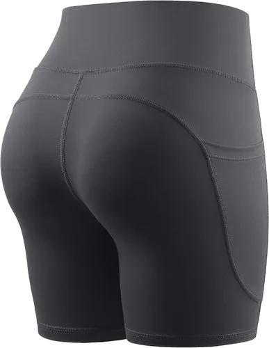 CADMUS Pantalones cortos de yoga de cintura alta para mujer, sensación desnuda, entrenamiento, correr, ciclista