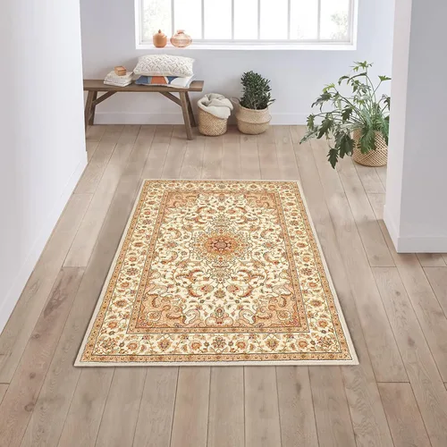 Miniatura 5 de COMSLE Alfombra bohemia de 2 x 3 pies, lavable a máquina, para entrada, lana sintética, alfombra pequeña, envejecida, antideslizante