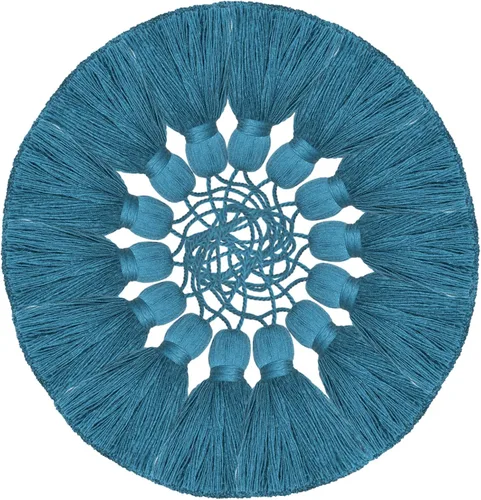 amokk Borlas bonitas y gruesas con lazo para cordón para decoración del hogar, borlas para hacer joyas, marcapáginas, manualidades, 5.31 pulgadas de