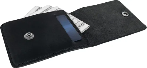 Miniatura 23 de Hide & Drink, Cartera vertical con bolsillo frontal con ranura para tarjetas, almacenamiento compacto para billetes, tarjetero, cuero de grano