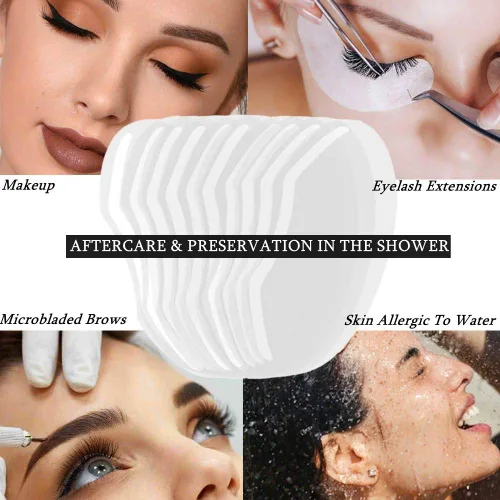Miniatura 2 de Protector facial desechable transparente, para ducha, corte de pelo, laca y extensiones de pestañas, cejas, ojos, párpados, cirugía de cuidado 50 Pcs
